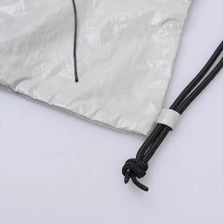 Glossy Ribbon String Shoulder Bag