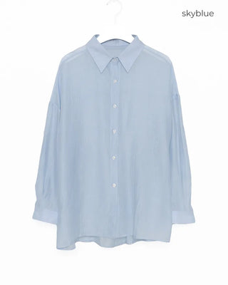 Roll-up collar shirt