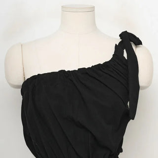 Ribbon Shirring Sleeveless Top