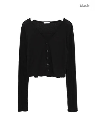 Cardigan & Sleeveless Set