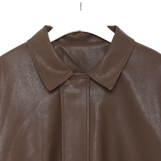 Colored leather jacket