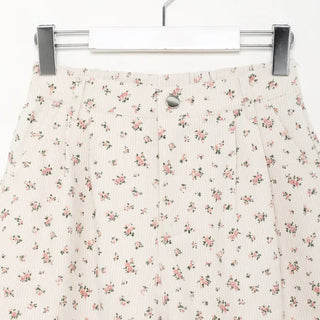 Flower corduroy shorts