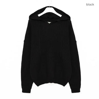 (Unisex) Oversized Hooded Knit