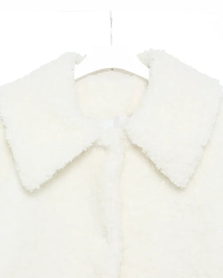 Colored boa jacket
