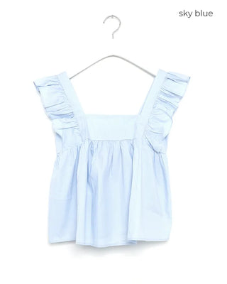 Rear Ribbon Sleeveless Blouse