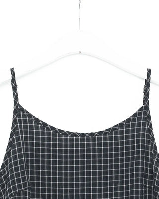 Checked Shirred Camisole