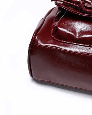 Ribbon Two-Pocket Shoulder Bag