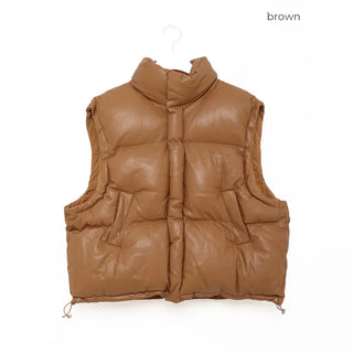 (Unisex) Vegan Leather Padded Vest