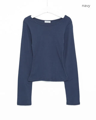 Basic Crew Neck Long-Sleeve T-Shirt