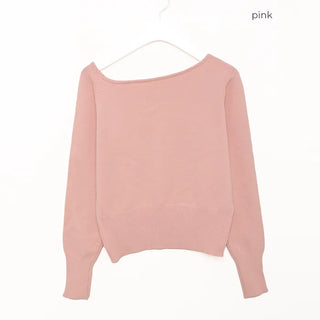 Asymmetrical Off-Shoulder Knit
