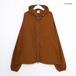 (Unisex) Nylon Hooded Zip-Up