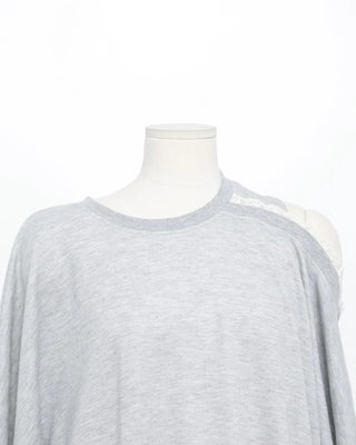 Lace Shoulder Point Sweatshirt