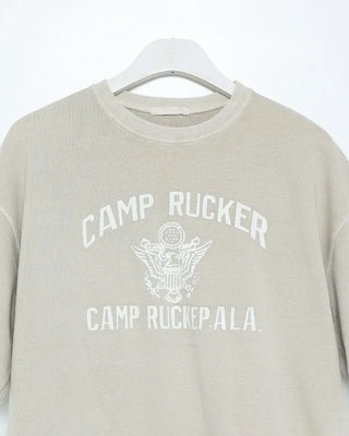 Cut-off hem sweat half-length T-shirt