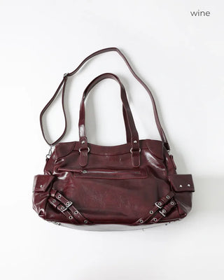 Y2K Leather Shoulder Bag