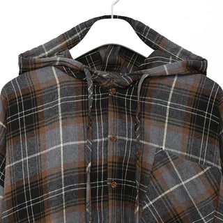 (Unisex) Check Big Boxy Seafood Shirt