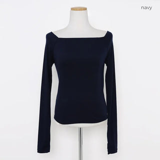 Slim-fit off-shoulder t-shirt
