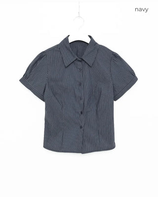 Slim puff shirt