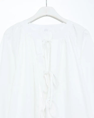 Ribbon Open Oversized Blouse