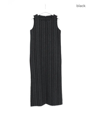 Linen striped dress