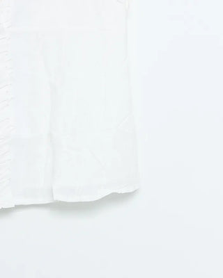 Frill Flower Stitch Tank Top Blouse