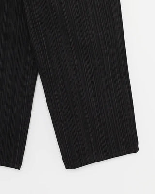 Striped denim pants