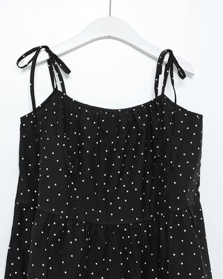 Polka Dot Can-Can String Mini Camisole Dress