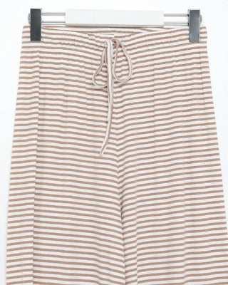 Striped wide easy pants