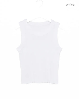 Border Round Neck Sleeveless
