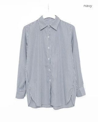 Oversized striped shirt