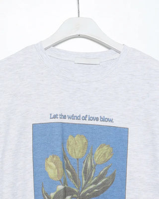 Yellow Tulip Half T-Shirt