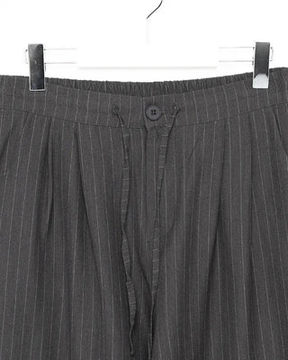 Striped wide-leg pants