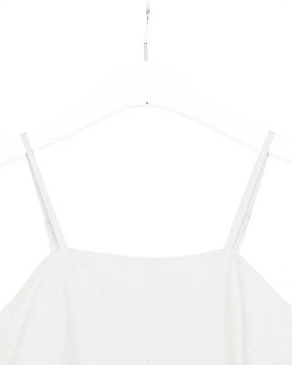 Pintuck bustier and slacks set
