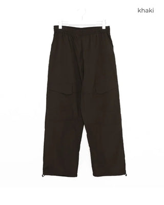 (Unisex) Big Pocket Nylon Easy Pants