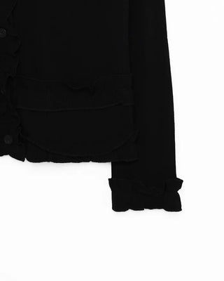 Frill Point Slim Cardigan