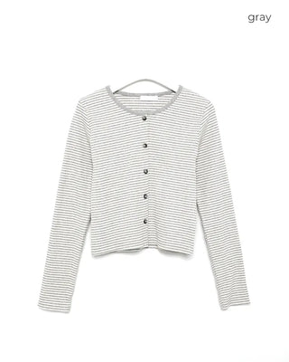 Striped camisole cardigan set
