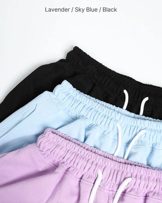 Waist string Bermuda sweatpants