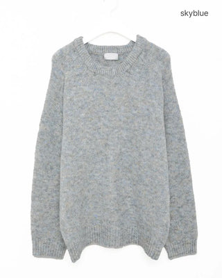 Blurred Round Neck Knit