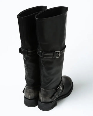 Buckle Point Mid-Calf Boots