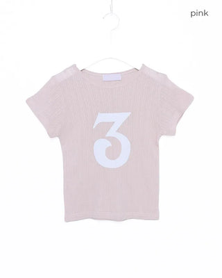 3 French Sleeve Cropped T-Shirt
