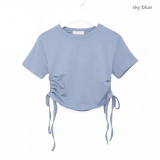 Waist Shirring T-shirt