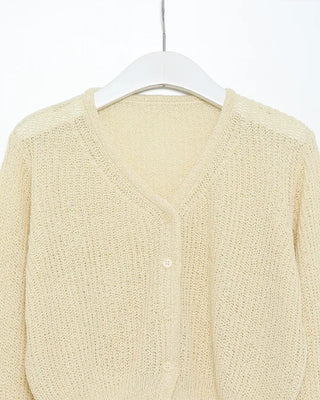 V-neck crop cardigan