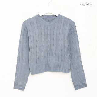 Cropped Cable Knit