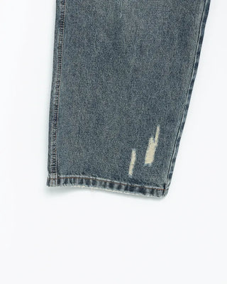 (Unisex) Unique Distressed Wide Straight Jeans
