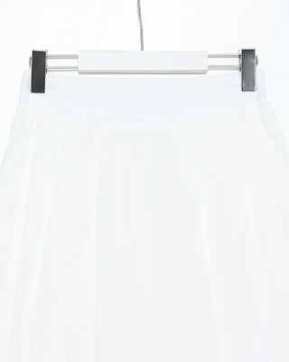 Midi balloon skirt with elastic waistband at the back