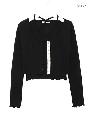 Halter neck & cardigan set