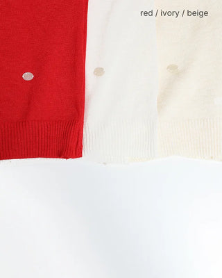 Color pendant accent summer sheer knit