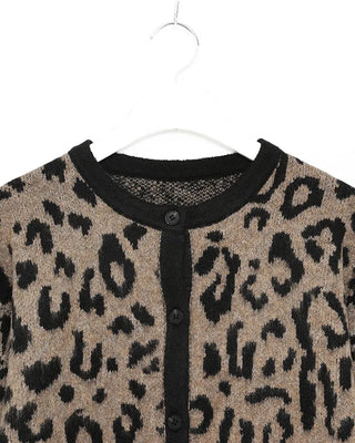 Leopard print cardigan
