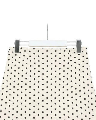 Mini skirt with polka dot inner shorts