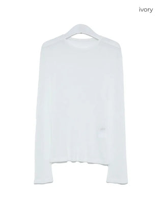 Sheer, languid long sleeveless top