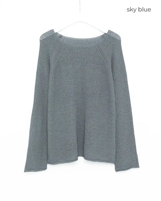 See-through oversized knit